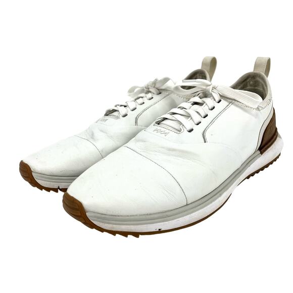 True Linskwear‎ Men’s True Lux Pro Spikeless White Leather golf shoes 10.5 main image 9